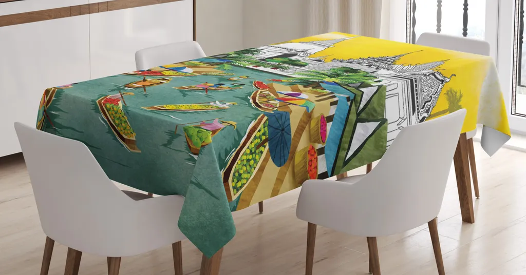 ABAKUHAUS Tovaglia Rettangolare 140x240 Menschen Cruising Lavabile