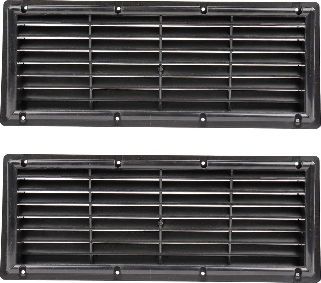 2x Lüftungsgitter ? für Camping Kühlschrank | 37.5x15cm | Fliegengaze |Wohnmobil