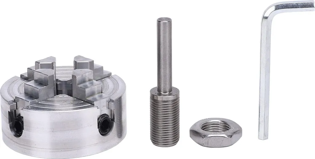 Set Mandrino 4 Griffe per Tornitura Legno in Acciaio Legato Z011