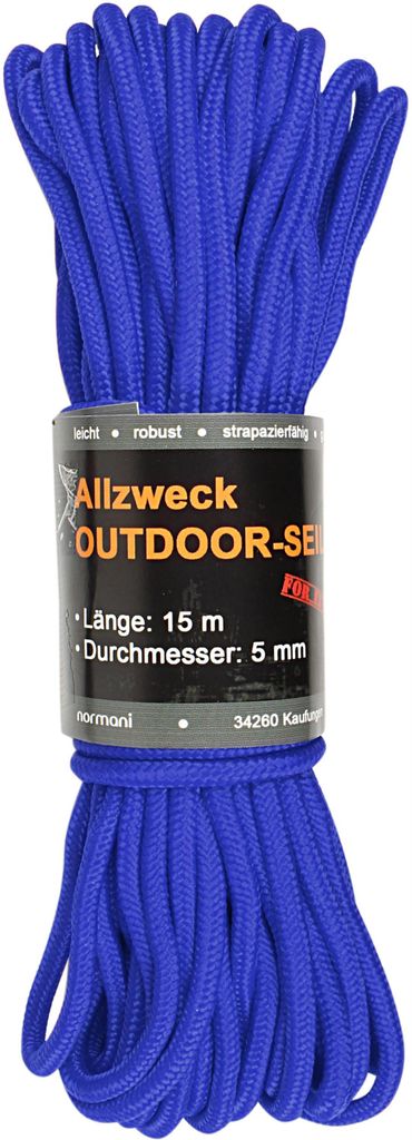 normani Allzweck-Outdoor-Seil 5 mm x 15 m