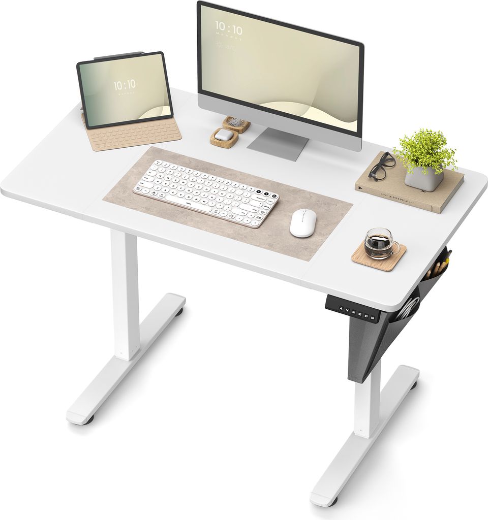 SONGMICS Výškově nastavitelný stůl elektrický 110 cm 4 Obrázek produktu 2