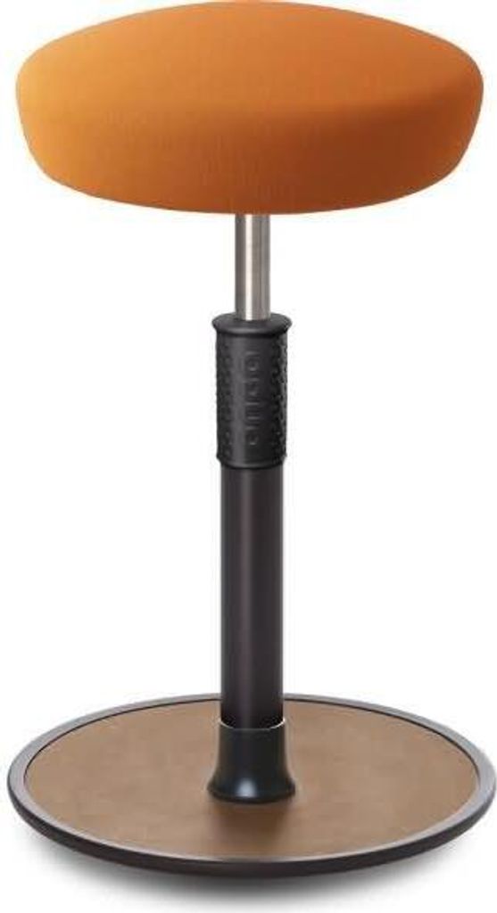Sitz- Stehhocker Free Tall Hutsitz Gestrick Orange schwarz /Natur.