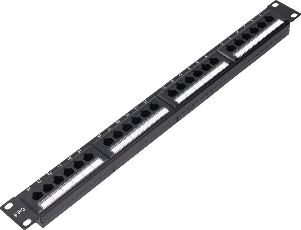 Pannello Patch Cat6 24 Porte - Supporto Switch Gigabit Ethernet 1U