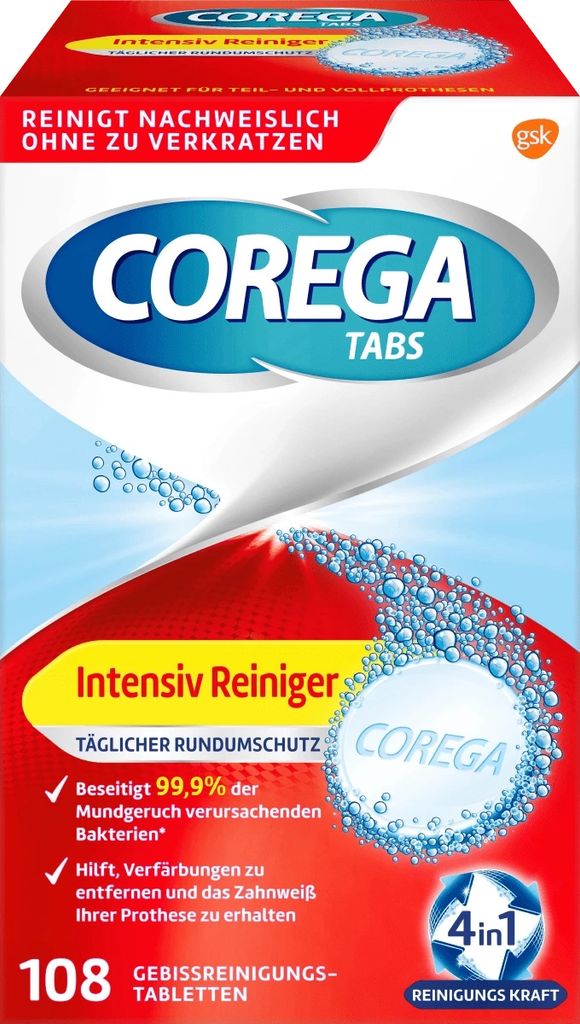 1x COREGA Intensiv-Reinigungstabletten für Zahnprothesen, Produktbild 