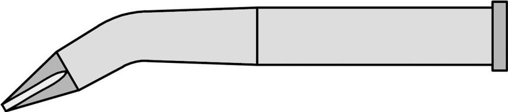 Weller Lötspitze Serie XT, Meißelform, XT HX/0,8 x 0,4 mm, gebogen, 1 Stück T0054473799