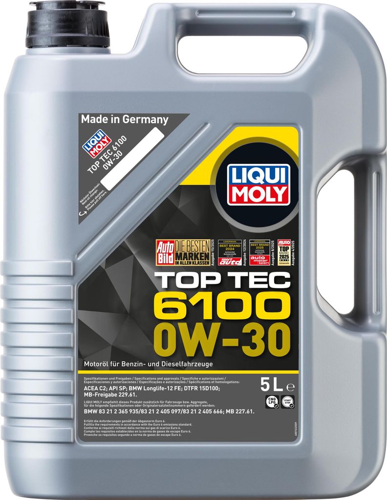 LIQUI MOLY Top Tec 6100 für 0W-30 5 Liter Motoröl Motorenöl Produktbild 