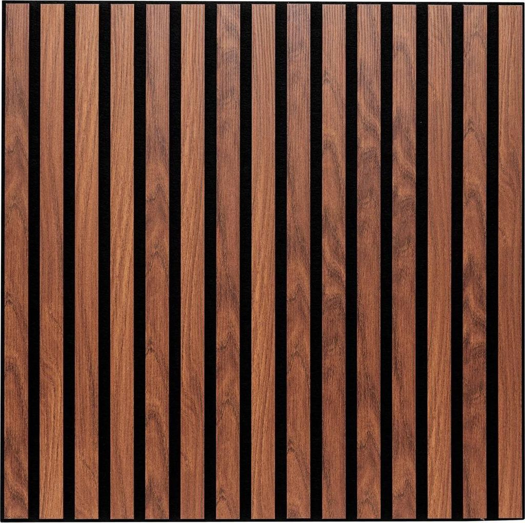 Colva wanddekorationspaneel dunkles holz 60x60cm  - Produktbild 