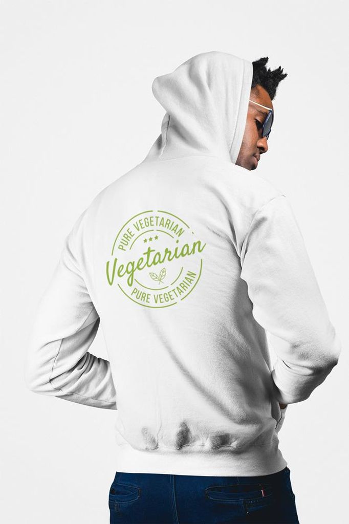 D&B Uni Hoodie ZIPST00157 Vegan Weiß-Größe XL