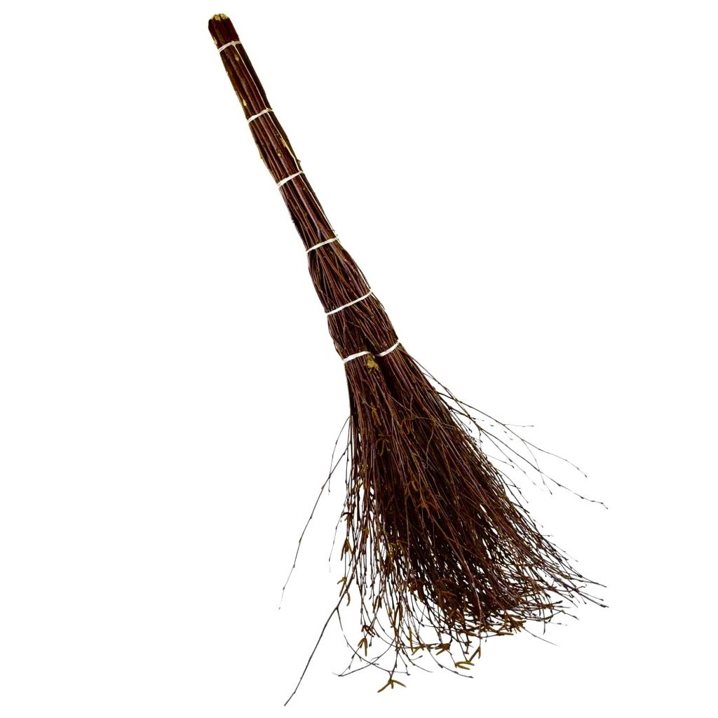 Birkenbesen handgeknüpft, ca. 100-120 cm, ideal für Produktbild 