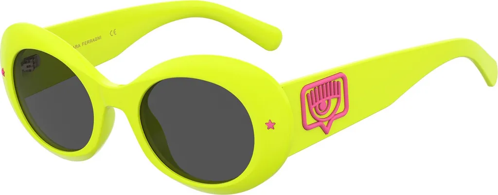 Chiara Ferragni CF 7004/S Lunettes de Soleil Jaunes pour Femme 50/21/140