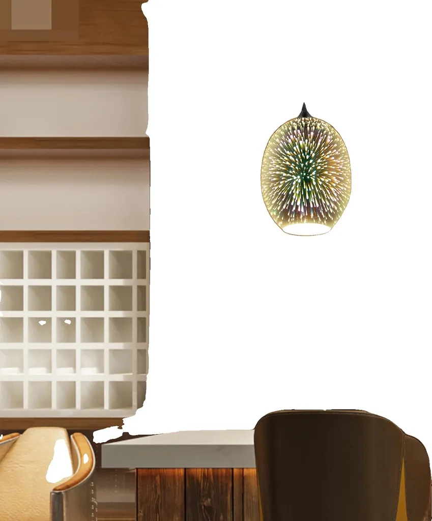 Lustre feux d'artifice LED pour décoration de chambre et salon