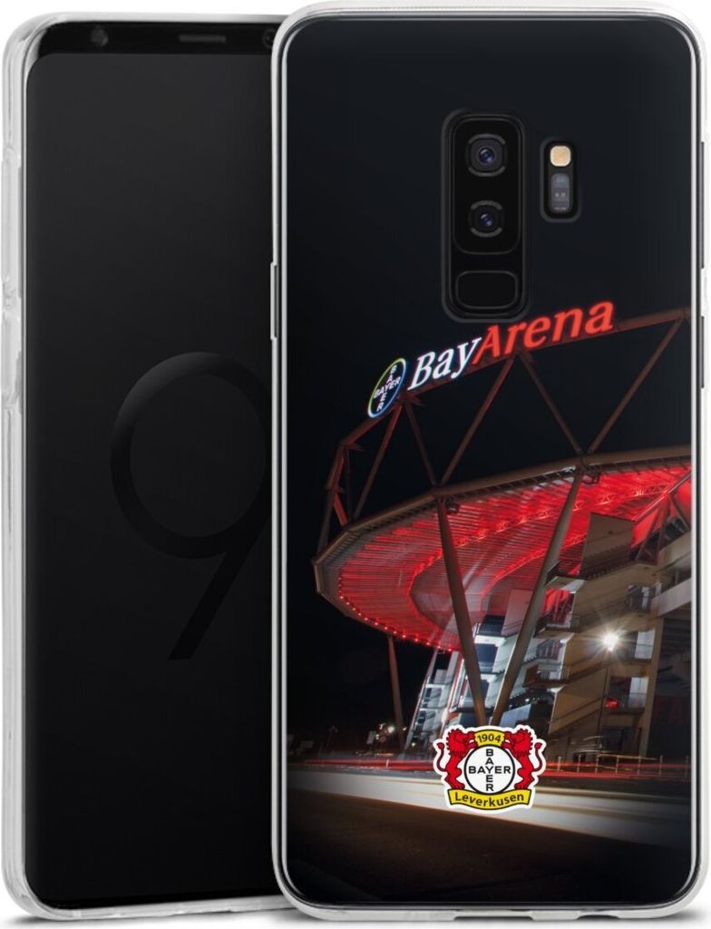 DeinDesign Handyhülle für Samsung Galaxy S9 Plus Duos Silikon Hülle Case Smartphone Schutzhülle Bayer 04 Leverkusen Offizielles Lizenzprodukt S...