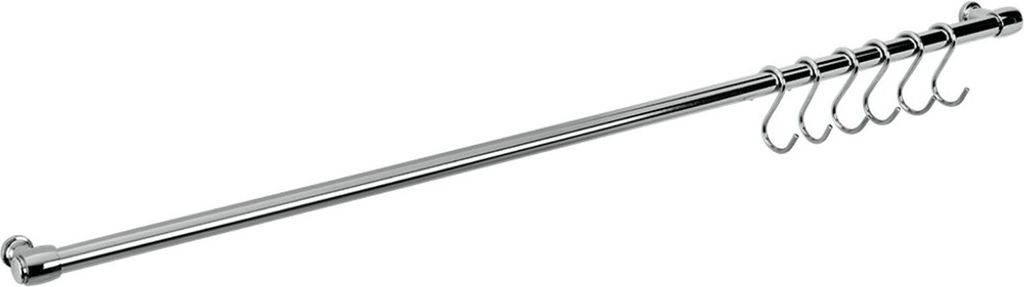 Relingleiste Hängeleiste Küchenleiste Hakenleiste Leiste mit 6 Haken , Größe:78 cm