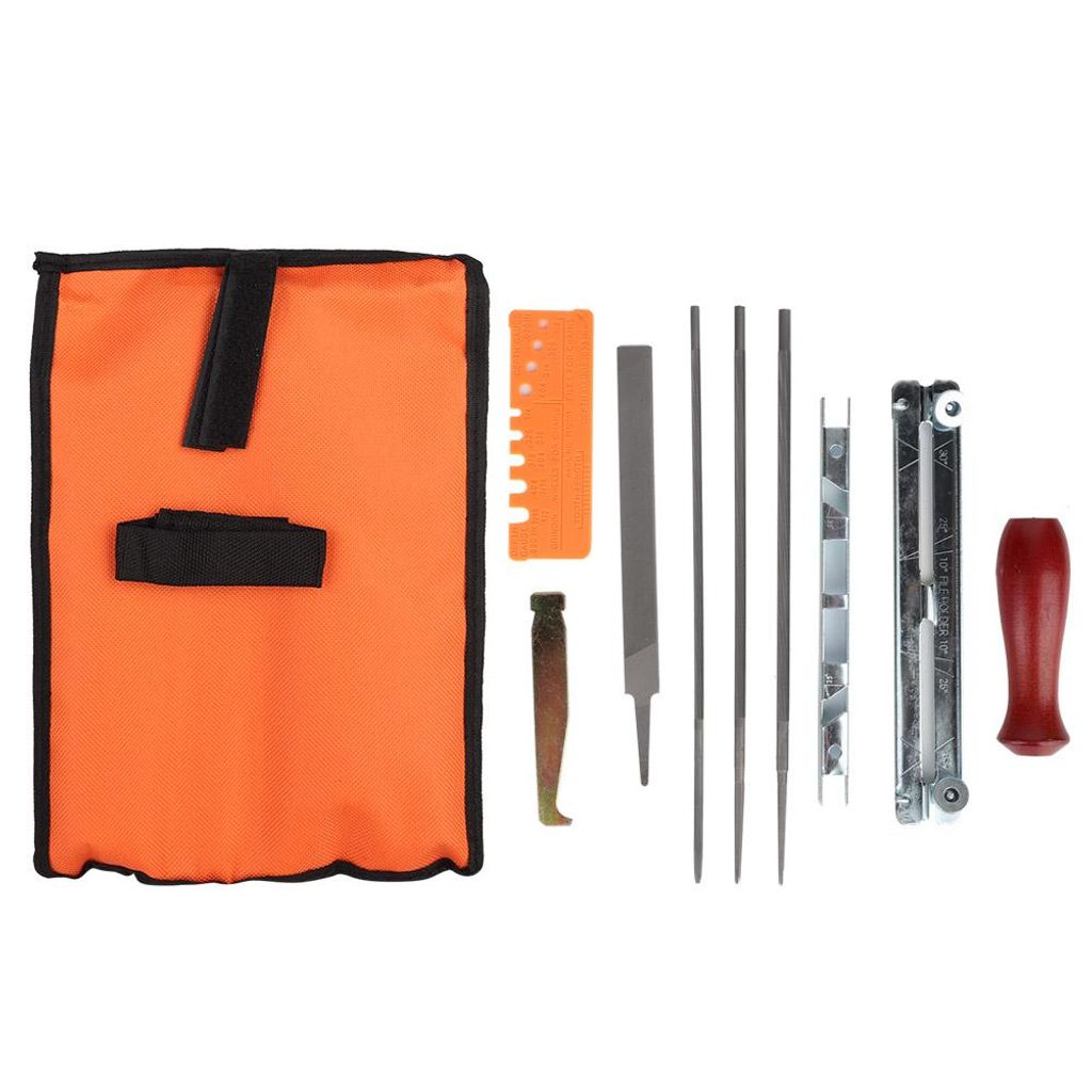 10Pcs Kettensäge Schärfen Kit Kettensäge Datei Werkzeug Set Guide Bar Datei