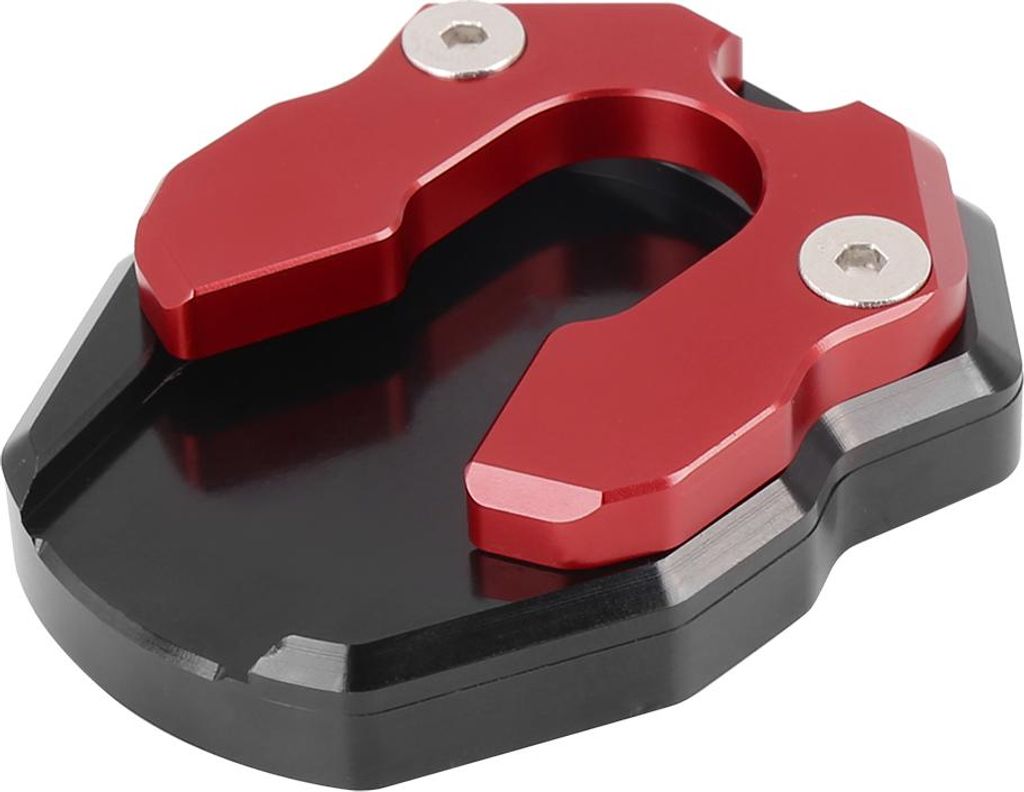 Motorrad Kickstand Seitenständer Stehständer Verlängerungsplatte Rot