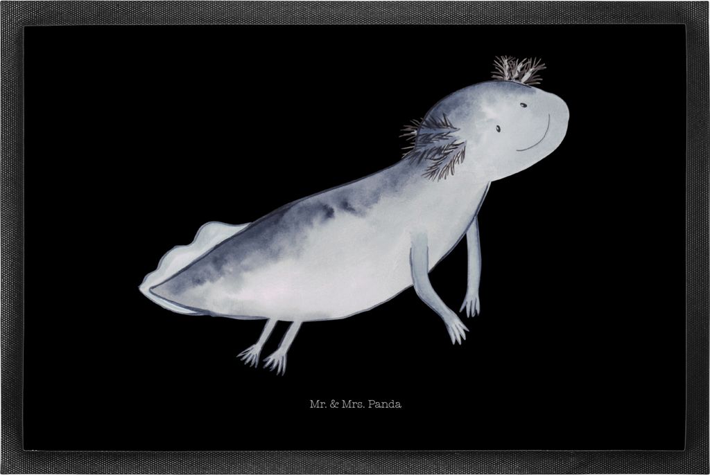 Mr. & Mrs. Panda Schmutzmatte Axolotl Schwimmen 50 x 75 cm Produktbild 