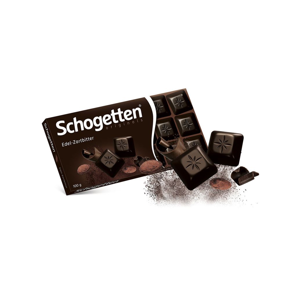 Schogetten Edel Zarbitter silná křupavá hořká čokoláda 100g Obrázek produktu 