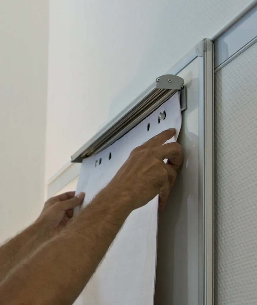 Support de Bloc Flipchart Franken FDKMAG Magnétique pour Tableau, 70 cm