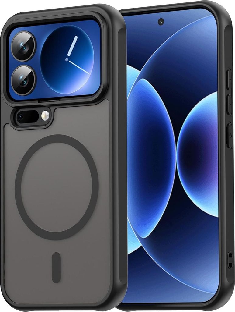 ShadowGuard MagSafe Hülle für Xiaomi 17 Pro Frosted Hybrid Kameraschutz Schwarz