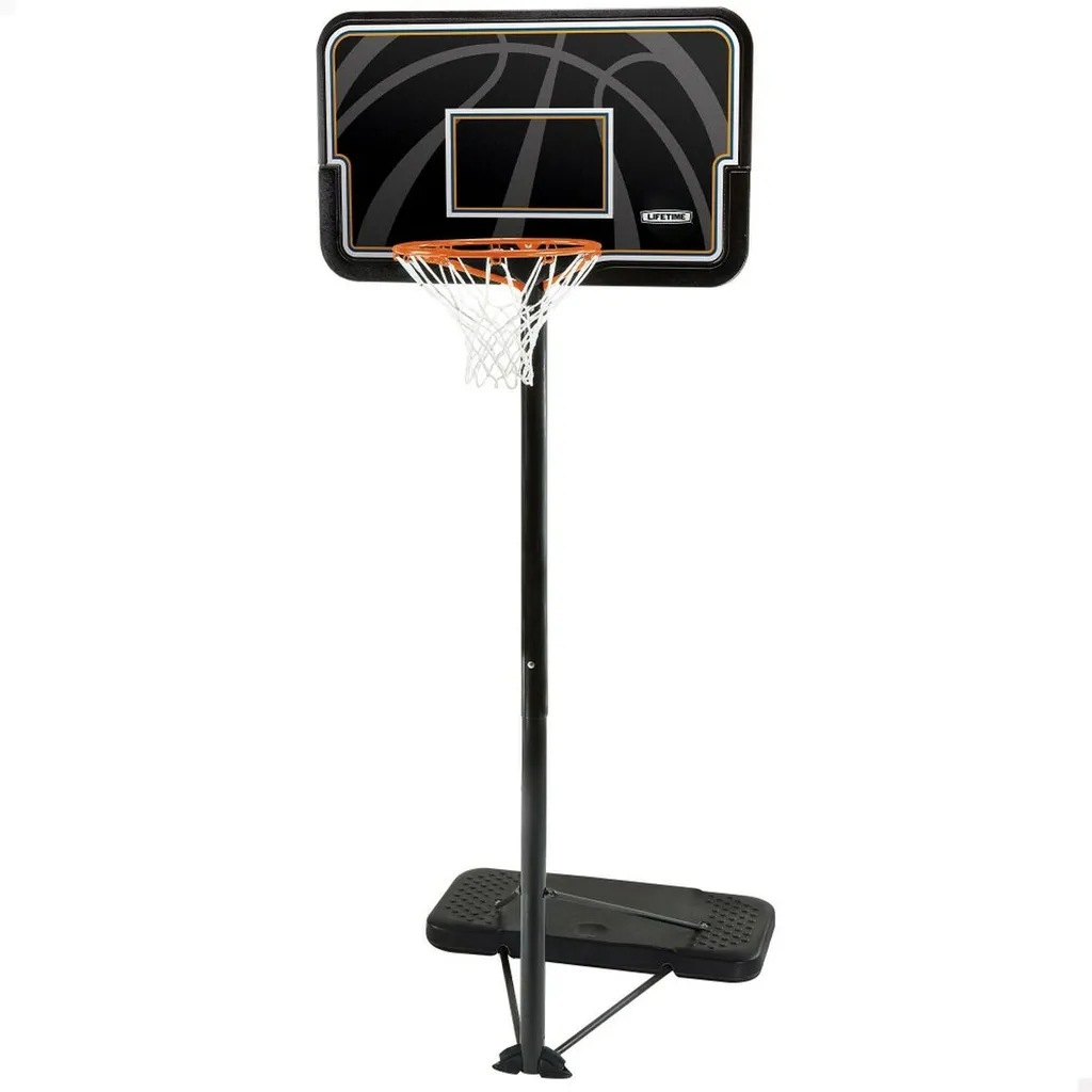 Panier de basket 112 x 305 cm en acier et plastique robuste pour jardin