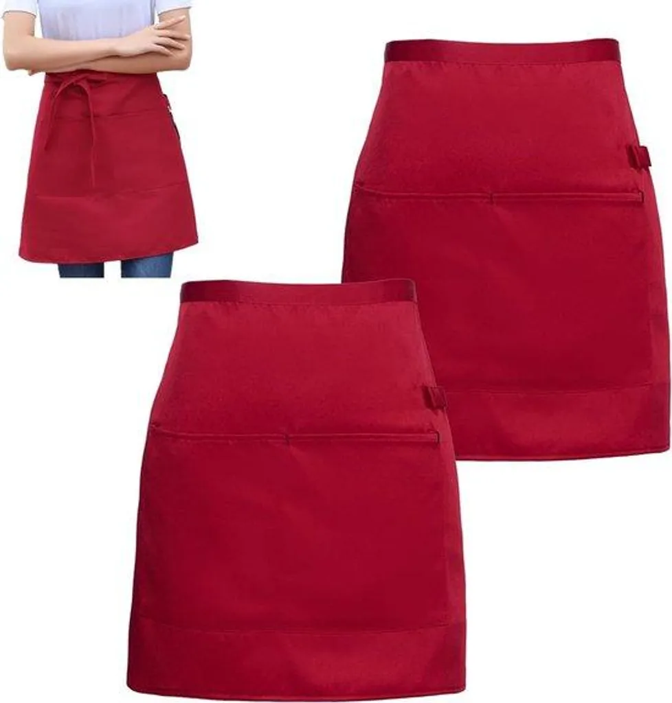 Pantalon de cuisine à rayures rouges léger avec taille élastiquée confort
