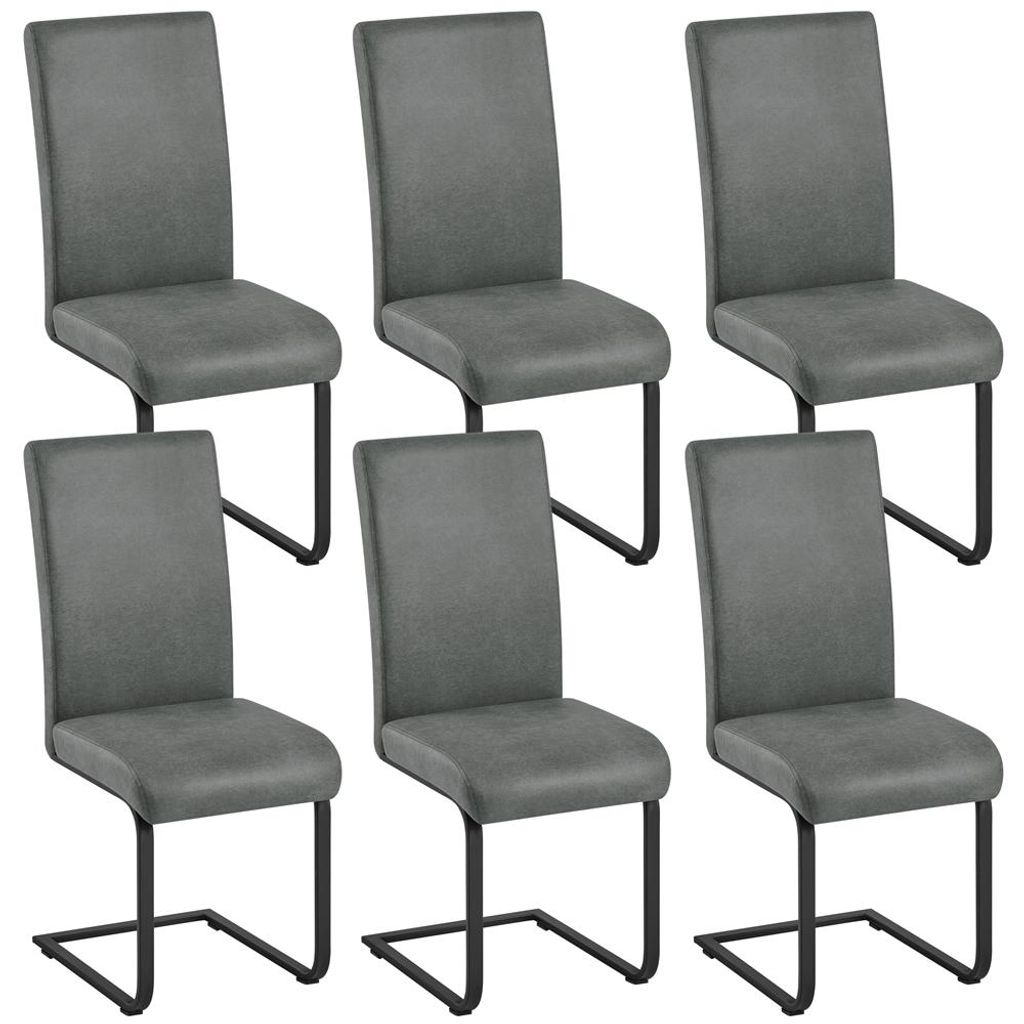 Yaheetech 6er Set Freischwinger Esszimmerstuhl aus Produktbild 