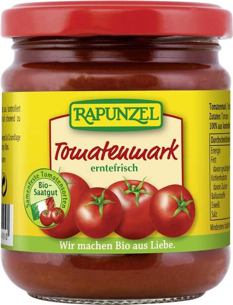 Rapunzel - Concentré de tomates en pot - 200g Image du produit 