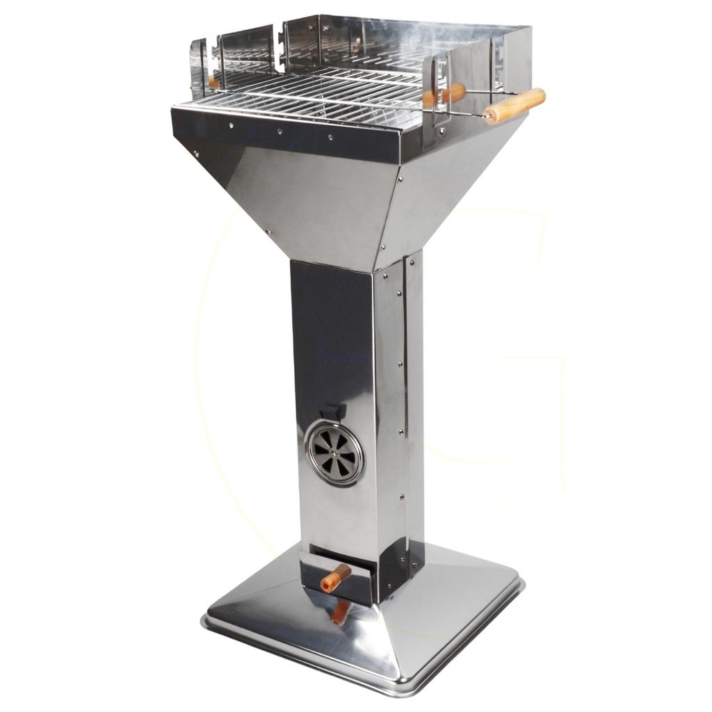 EDELSTAHL Säulengrill BBQ