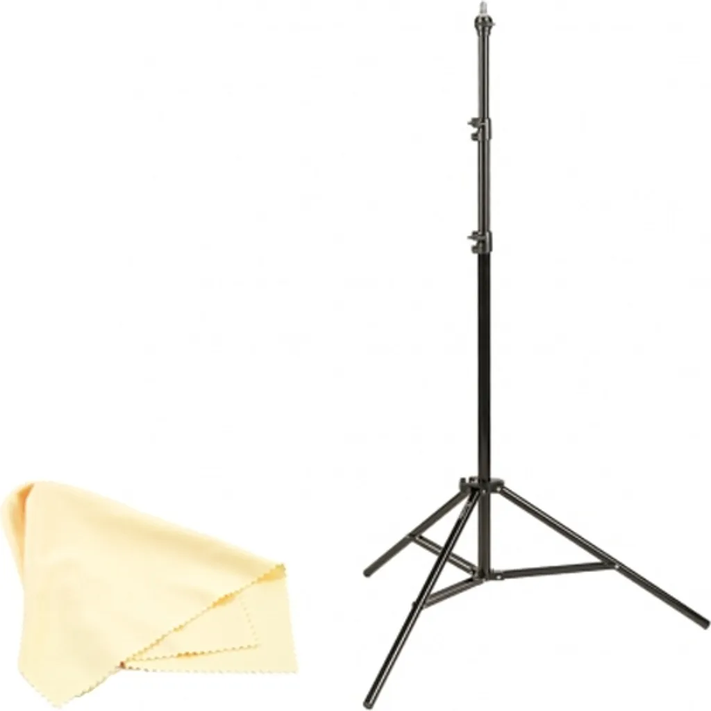 Pied d'éclairage professionnel 280cm stable avec raccord universel 1/4"