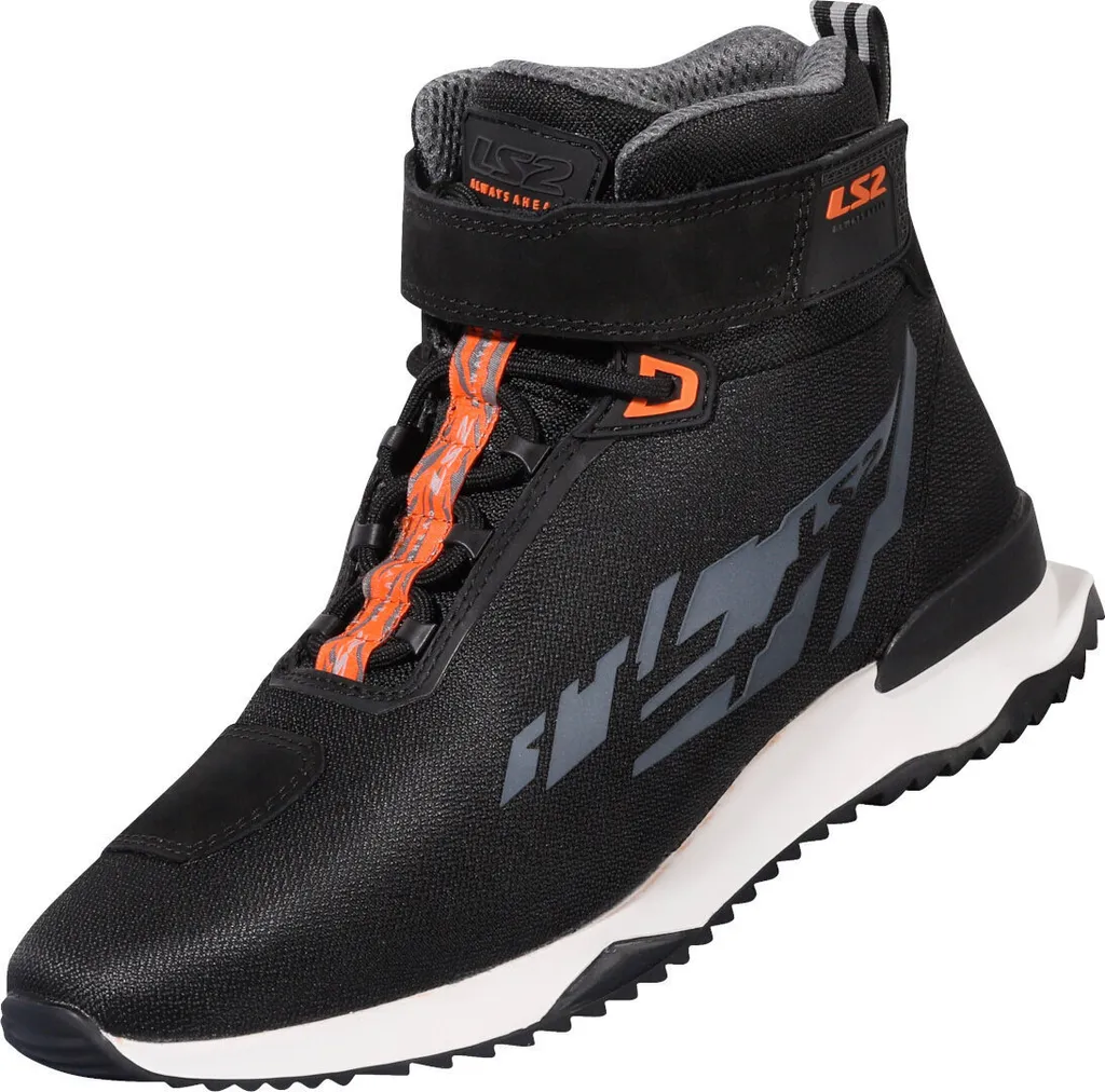 Chaussures de moto LS2 Acrux noir et orange taille 46 pour motard