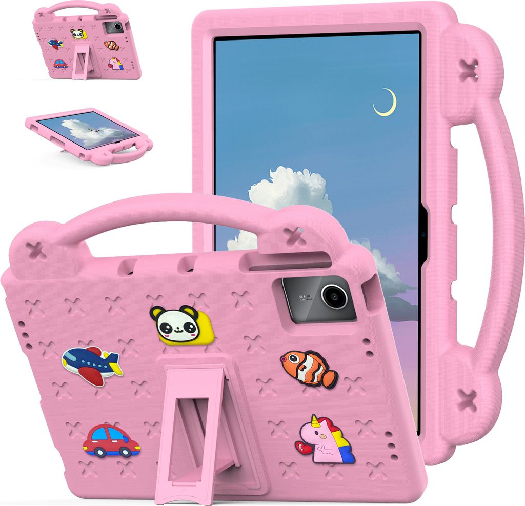 Schutzhülle für Onn 11" Tablet Pro 2023 (Model: 100110027) Niedliche Hülle für Kinder, Stoßfest mit Griff und Ständer Pink