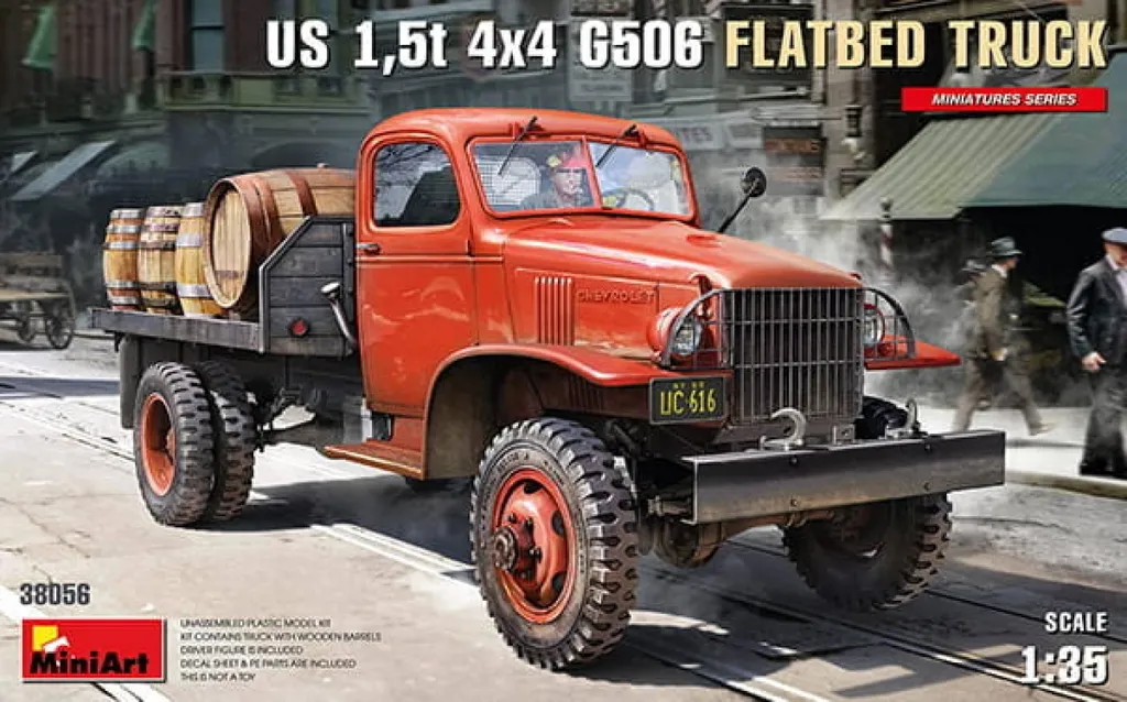 Camion US 1,5 t 4x4 G506 pour Diorama Militaire 1:35 à Plateau (1)