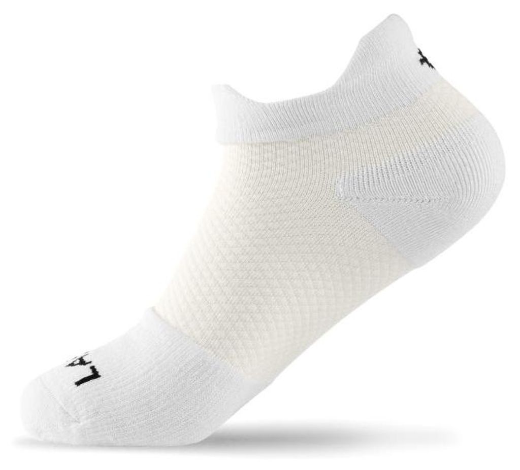 Performance Compression Socks Low Tab White