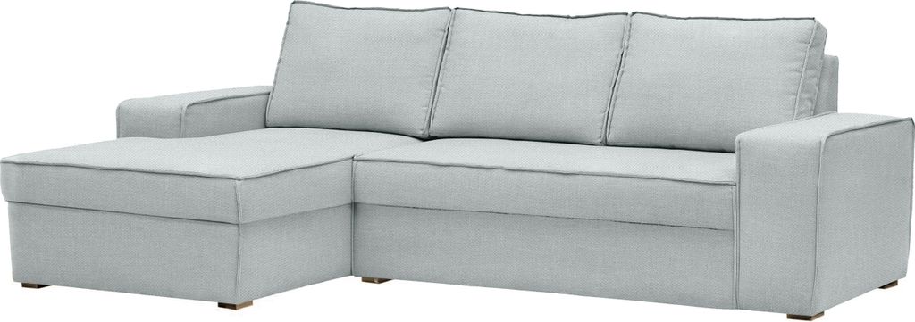 Tulpaner Ausziehbares Ecksofa 268 x 162 cm mit Schlaffunktion, mit Bettkasten Stauraum, Moderne Couch fürs Wohnzimmer, Ausrichtung links
