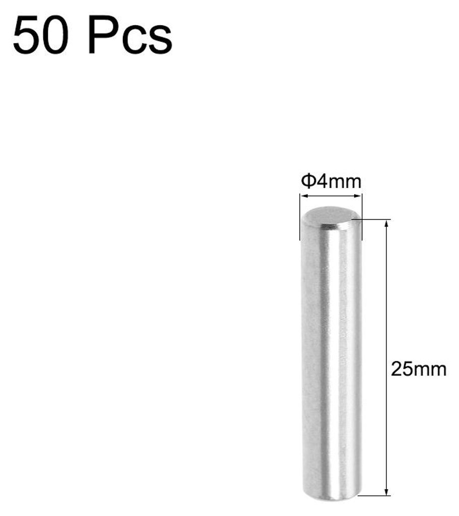 50 Stš¹cke 4 mm x 25 mm Passstift 304 Edelstahl Regalheringe Stš¹tzregale Silberton
