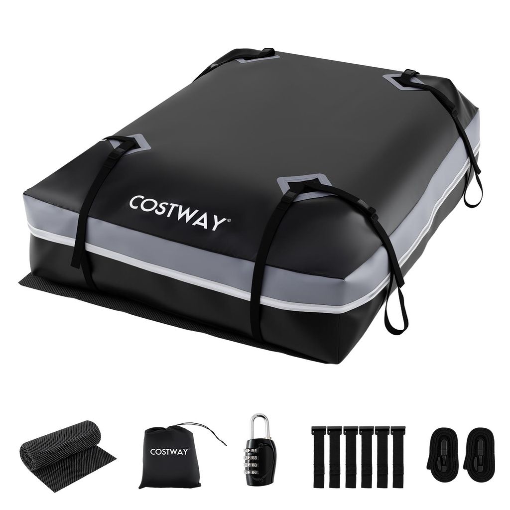 Coffre de toit COSTWAY pour voiture, coffre de toit étanche Image du produit 