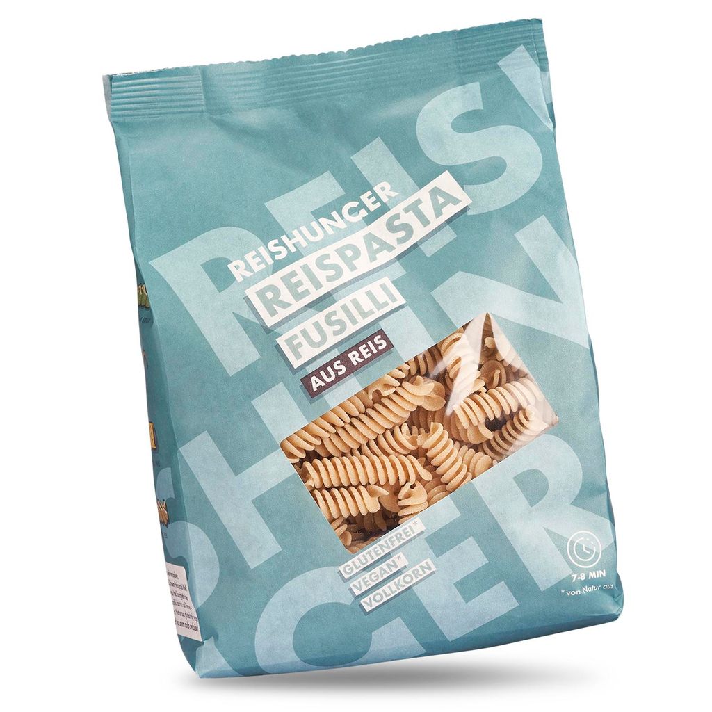 REISHUNGER Glutenfreie Fusilli Reispasta aus Vollkornreis Produktbild 