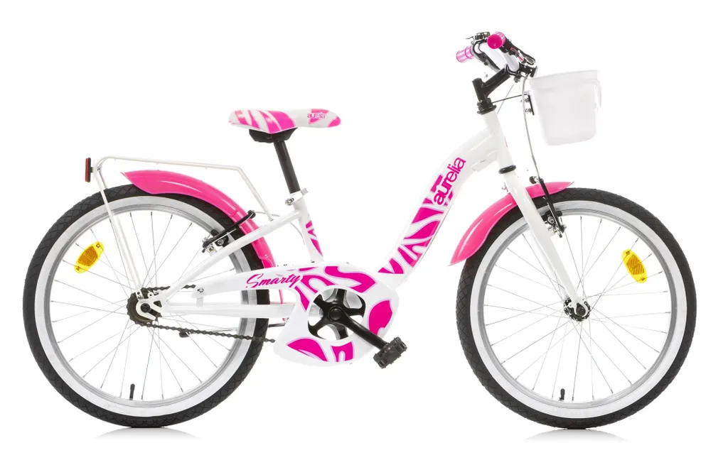 Vélo fille Dino Bikes 204R blanc 20 pouces : confort et sécurité garantis