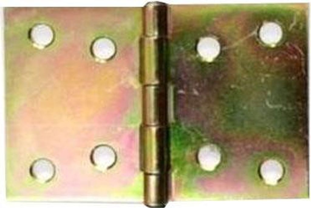 Scharnier Gb-Hinge06 aus Zink, verzinkt, 72 mm Breite, 50 mm Länge, 0.75 mm Dicke