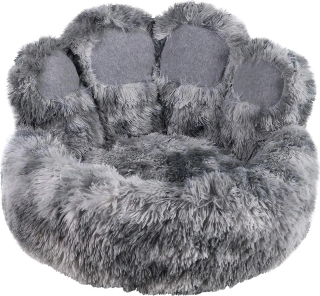 Letto Nobby comfort rotondo "Paw" grigio Ø 75 x 21 cm / 42 cm