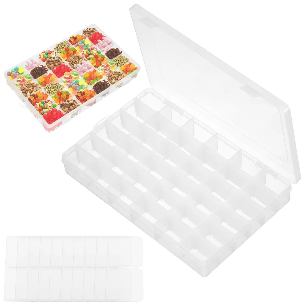 Boîte de rangement plastique 36 cases pour trier vos vis et accessoires