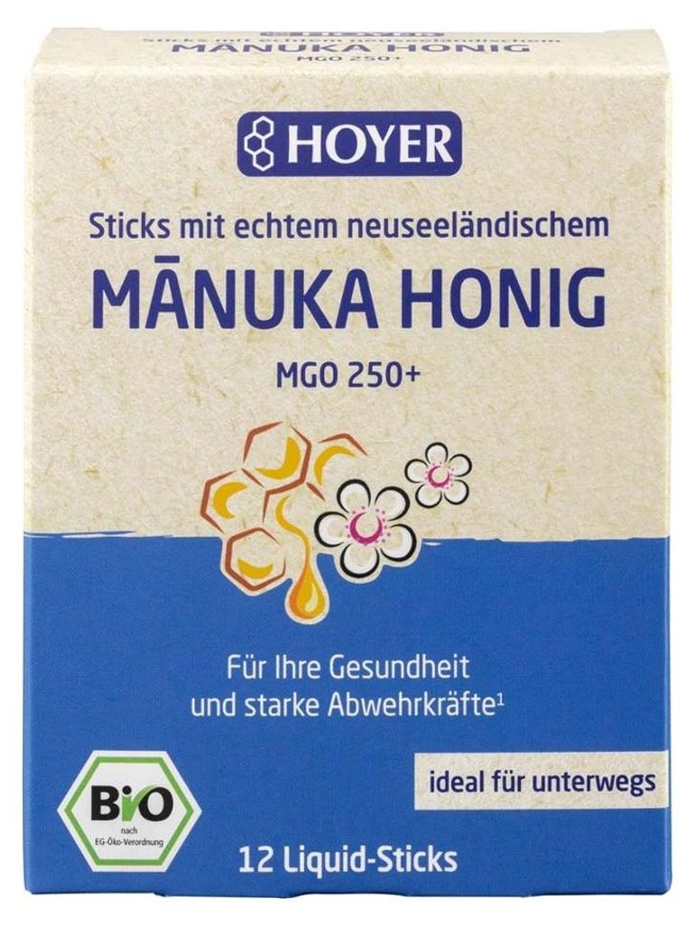 Manukový med - MGO 250+ 12 tekutých tyčinek 96g Obrázek produktu 