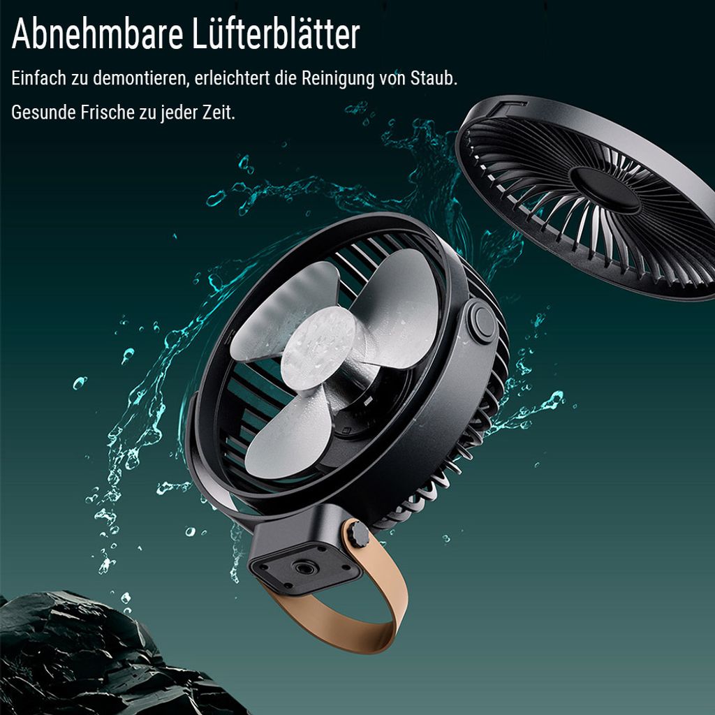 6-Zoll Ventilatorkopf Ventilator 360° Rotation Fan, Produktbild 8