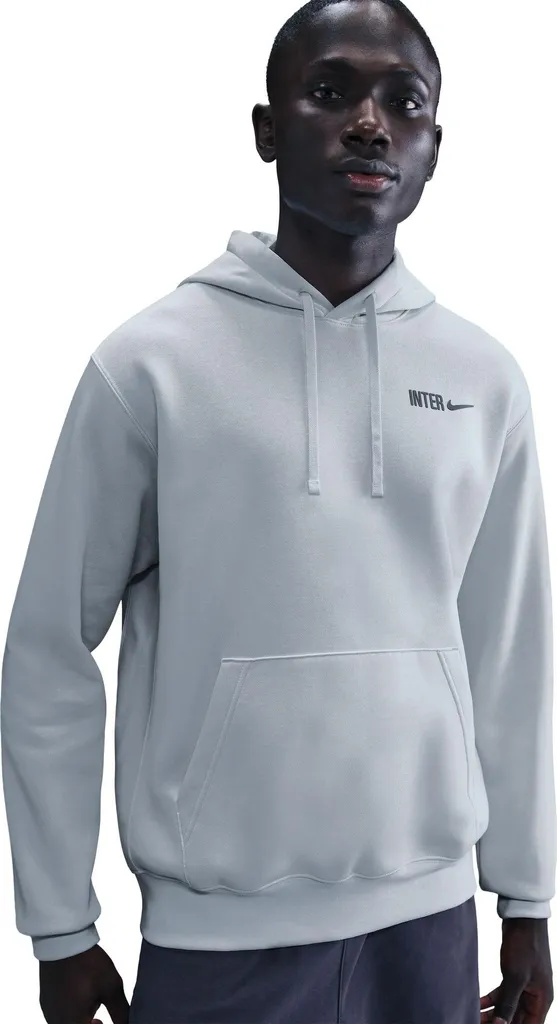 Hoodie Inter Milan Nike : Chaleur et Confort Club Fleece Gris Taille L