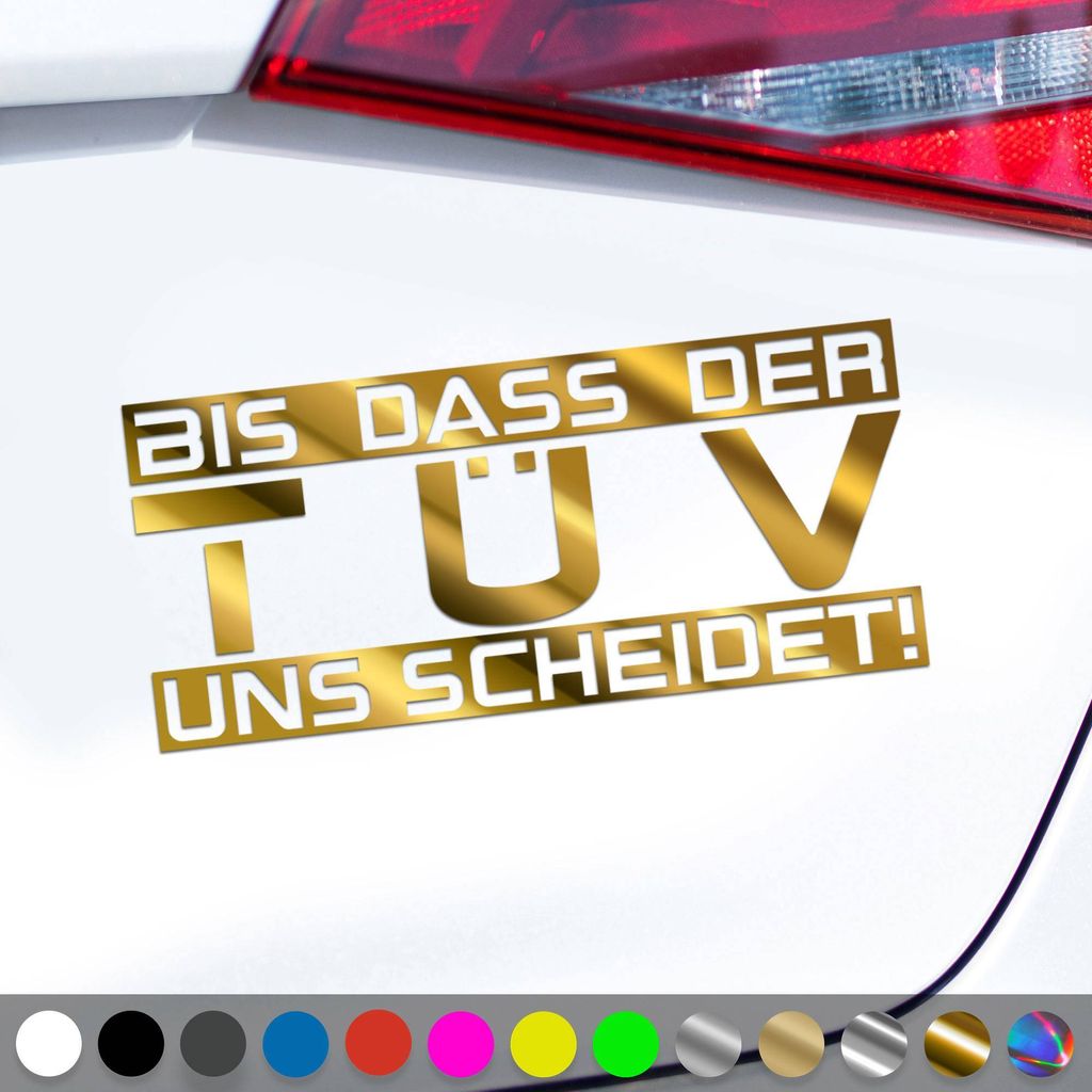 PantherPixel Scheidet Aufkleber Prüfung Bleiben Zusammen Sticker Auto Geschenkidee Farbe Chrom-Gold