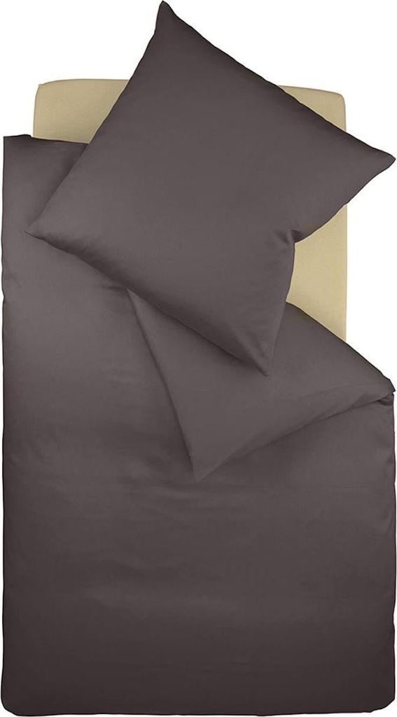 Colours Interlock Jersey Bettwäsche Mokka 155 x 200 cm