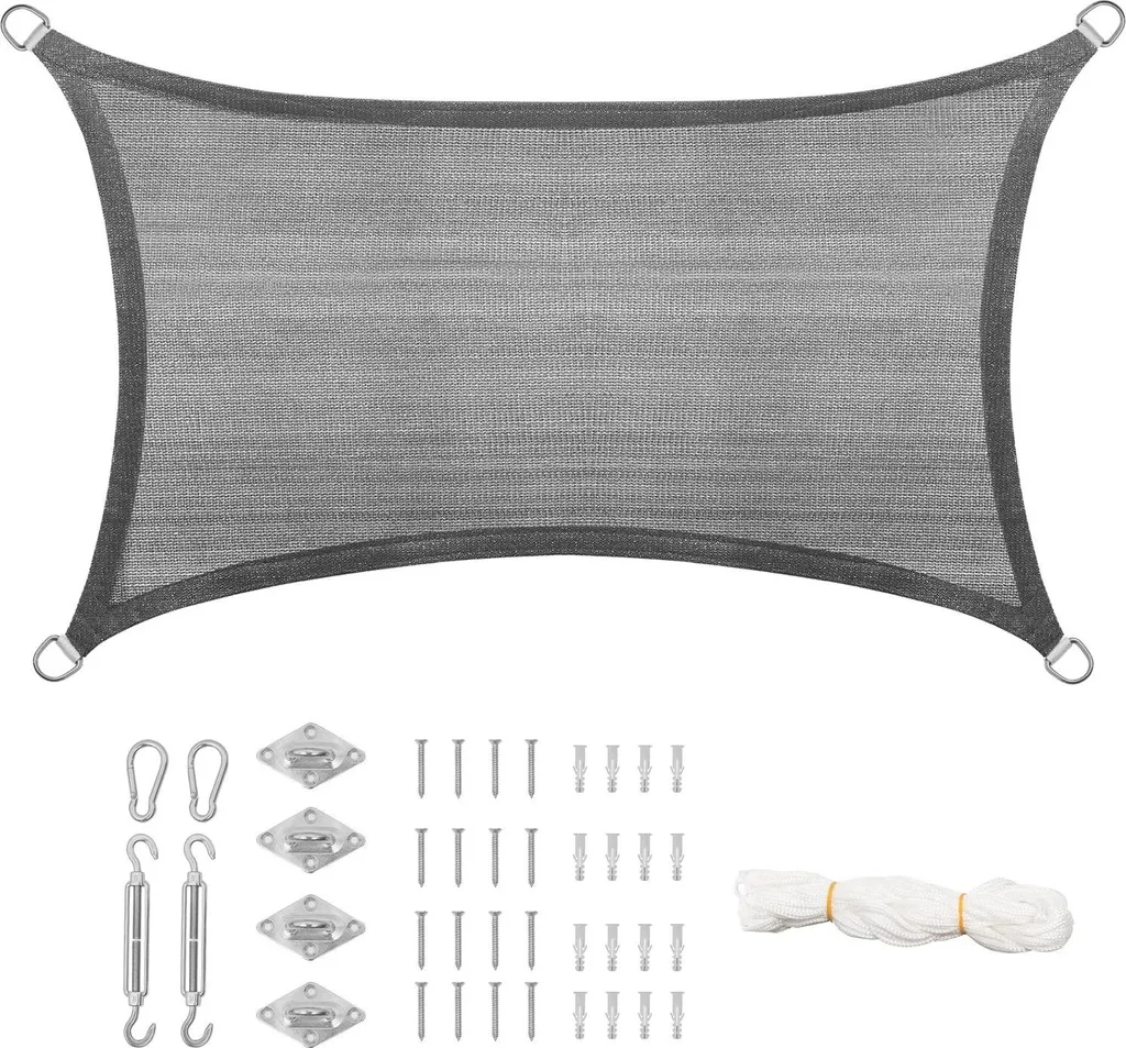 Vela Parasole per Bambini 2x2m HDPE | Ombra Sicura in Giardino