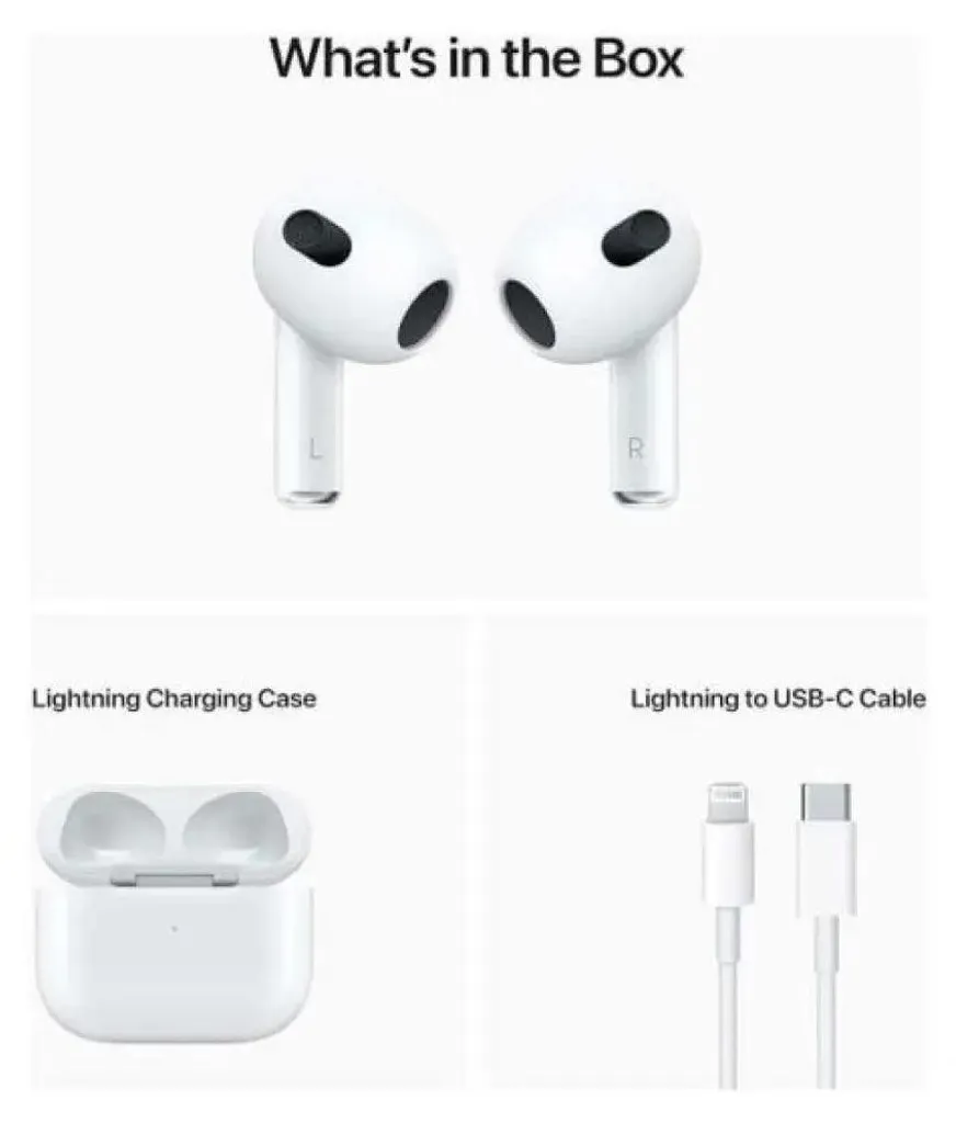 Apple AirPods (3.Gen.) avec étui de charge Lightning - Audio Spatial