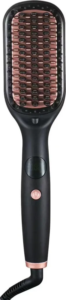 INF Brosse Lissante Électrique Ionique 2-en-1 Noire Température Réglable