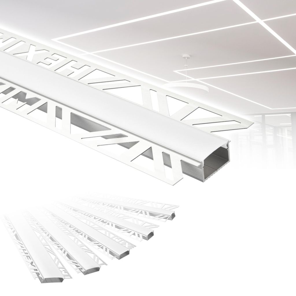 Profil aluminiowy LED do suchej zabudowy, 2m, montowany pod Zdjęcie produktu 